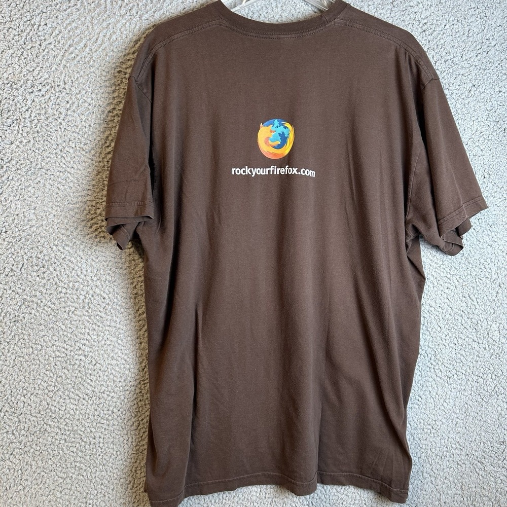 Vintage Mozilla Firefox T Shirt Computer Software Promo XL 2000's